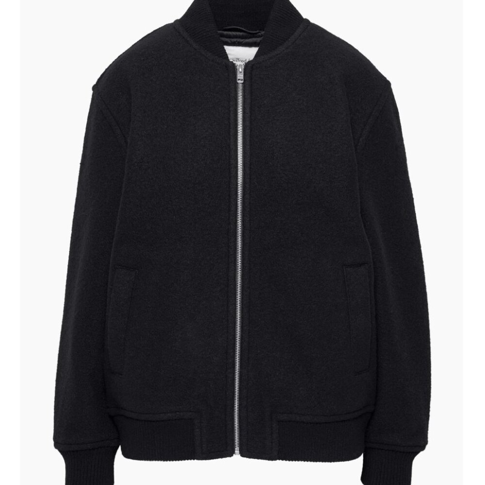 NWOT Wilfred Free 100% Merino Wool Stable Jacket Bomber--RUNS BIG Aritzia - Picture 16 of 16